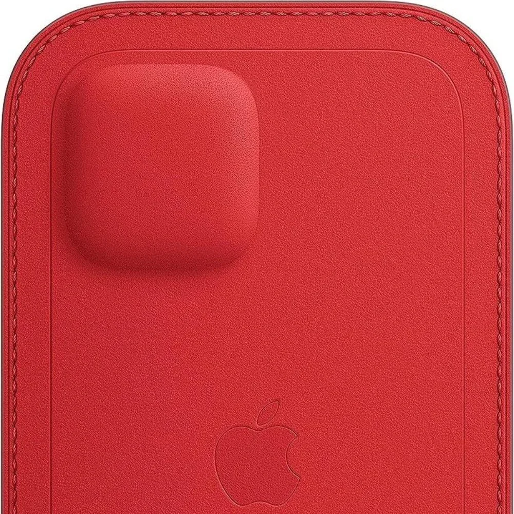 Apple Leather Sleeve with MagSafe for iPhone 12/iPhone 12 Pro Scarlet